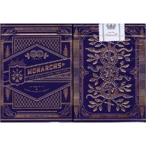 Theory11 Purple Monarchs Playing Cards Bicycle Monarch Deck USPCC Poker Magic Card Games Magic Tricks Props for Magician