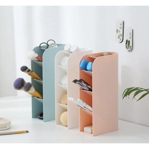 Vertical Storage Box Pencil Pen Brushes Cosmetics Tool Holder Organizer Case Convenient storage and transport of cosmetic tools