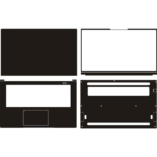 Carbon fiber Vinyl Laptop Sticker Skin Decals Cover Protector for MECHREVO Code 01 15.6"