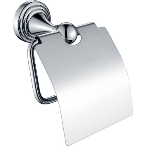 High quality chrome plated Solid brass copper bathroom toilet paper holder Hardware accessories