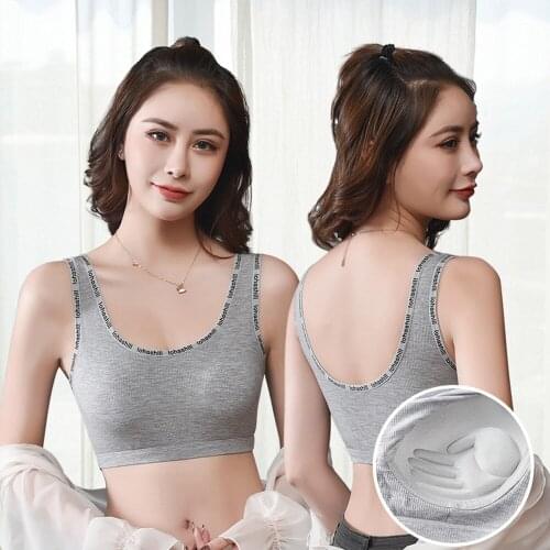 High quality Beautiful back female wrapped chest rib tube top sports bra ladies yoga bottoming vest