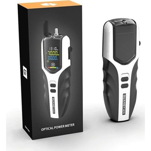 High precision Rechargeable battery optical power meter Color -70 to 10dBm Screen fiber optic power meter with flash light OPM