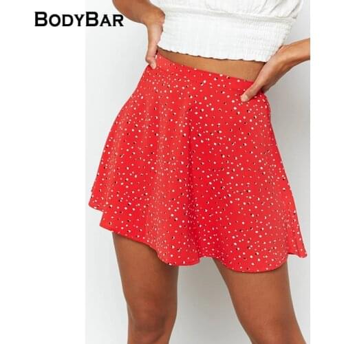 Floral Chiffon Mini Skirt Ladies Fashion Zipper Design Skirts Printed High Quality Summer High Waist Short Skirt Harajuku Dress