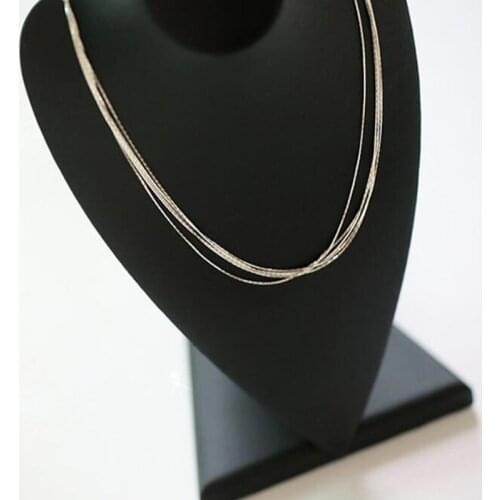 925 Sterling Silver Fine Multi-layer Snake Bone Chain Necklace Clavicle Chain for Women Fashion Jewelry Party Accessories SN241