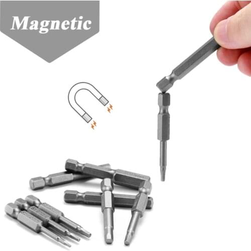 1 Set Hexagonal Shank, Alloy Steel Screwdriver Bit Commonly Used Lengthen Screw Driver Bits Set 8Pc R7UB