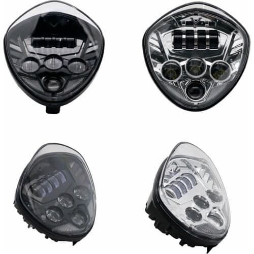 1 PCS Victory Motorcycle headlight Cross Led headlight kit Black for 2007-2015 Cross Country Tour, Cross Country, Cross Roads