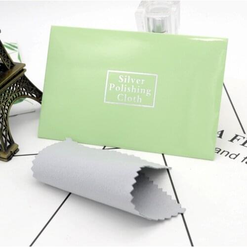 10pcs 6*10cm Jewelry Cleaning Polishing Cloth Buckskin Velvet Sterling Silver Gold Platinu Jewellery Cleaning Tarnished Cleaner