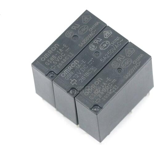 20PCS/LOT Signal relay G5NB-1A-E-5VDC G5NB-1A-E-12VDC G5NB-1A-E-24VDC 5A 4PIN A group of normally open
