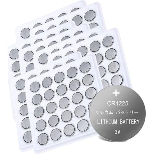 200pcs CR1225 3V Lithium Button Battery BR1225 LM1225 DL1225 CR 1225 Coin Cell Batteries For Watch Remote Toys 50mAh Battery