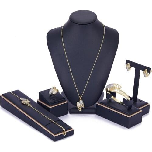 2021 May hot selling accessories wedding jewelry set for women Mixed color jewelry set copper high quality jewelry set
