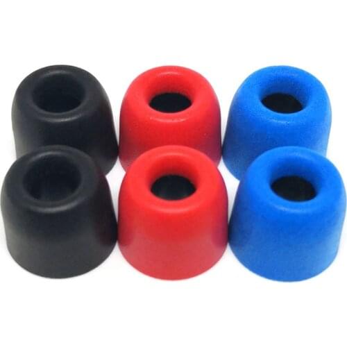 4pcs/2pair Memory Foam Tips Ear Pads T400 4.9mm (L M S) Caliber Insulation Ear Foam Ear Pads In-Ear Earbuds 4.5mm-5.5mm Headsets