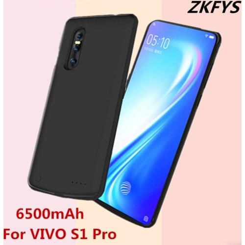 Portable Battery Charger Case For VIVO S1 Pro High Quality Power Case 6500mAh External Smart Power Bank Battery Charging Case
