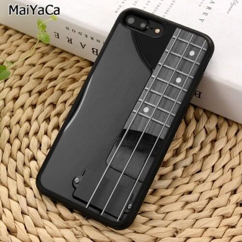 MaiYaCa Guitar Bass Rock Strings Phone Case For iPhone X XR XS 11 12 Pro MAX 5 6 7 8 Plus Samsung Galaxy S5 S6 S7 S8 S9 S10