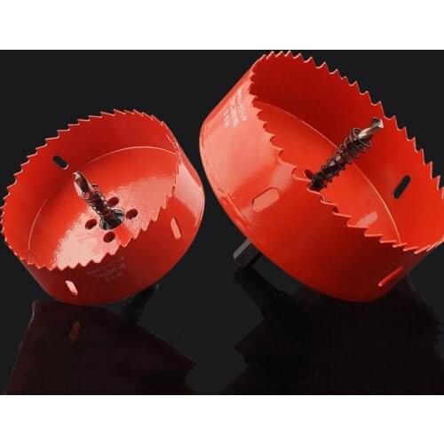 HSS Bi-Metal Wood Hole Saw Cutter Tooth Cutter Drill Bit for Woodworking DIY Wood Cutter Drill Bit Set 6pcs Different Sizes