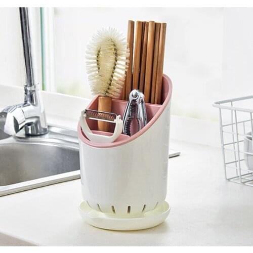 Kitchen spoon fork soup spoon chopstick storage rack multi-layer storage