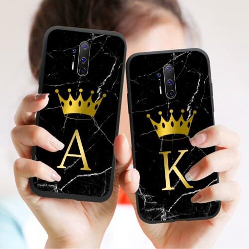 Fashion Marble Letter Phone Case For Oneplus 7 8 8T 7T Pro 6 6T Nord Z Soft Back Cover Fundas for One Plus 7 8T 8 Pro Nord Case