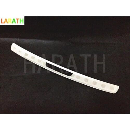 Car external Rear Bumper trim Stainless Steel Scuff Sill trunk plate panel pedal 1pcs for Peugeot 301 2014 2015 2016 2017