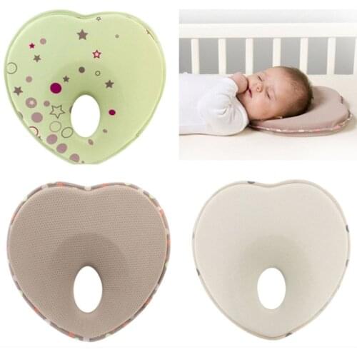 Newborn Infant Anti Roll Pillow Flat Head Neck Prevent Infant Support Baby Gifts