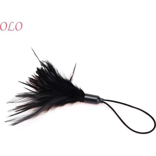 OLO Feather Sex Whip Adult Games Clitoris Stimulator Flirting Teasing Sex Toys for Couple Role Play Erotic Toys SM Bondage