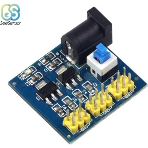 DC-DC 12V To 3.3V 5V Buck Step down Power Supply Module For Arduino with Power Indicator