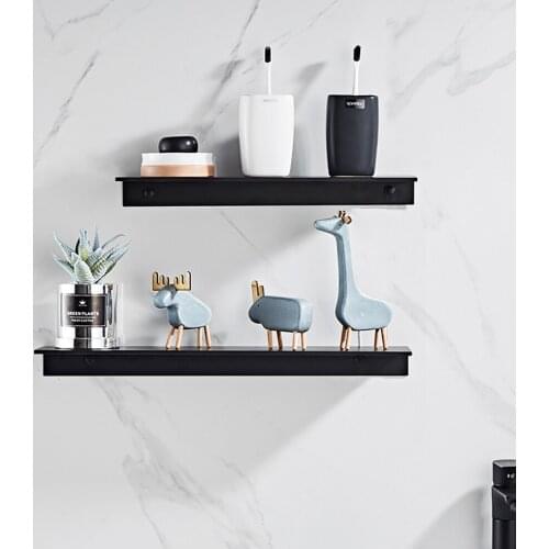 Bathroom Shelves Black Shower Shelf Wall Mounted Aluminum Rack Organizer,Shower Storage Shelves for Bathroom Kitchen beedroom