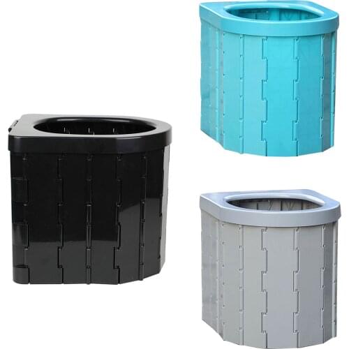 Portable Folding Commode Energency Toilet Seat For Camping Hiking Car Waterproof Muti-functional Outdoor Accessories