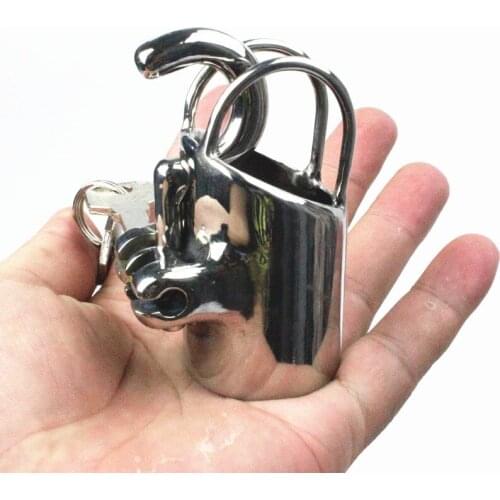 15 Sizes Stainless Steel Chastity Cage Male PA Lock CB6000 Chastity Device Bondage Cock Cage Penis Rings Sex Toys fo Men BB83