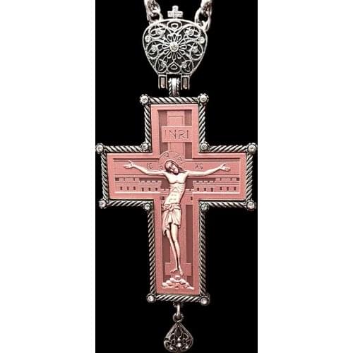 Orthodox Greek Crucifix Jewelry Religious Craft Wooden cross Russian Vintage Pectoral Cross Jesus pendants pastor Prayer items