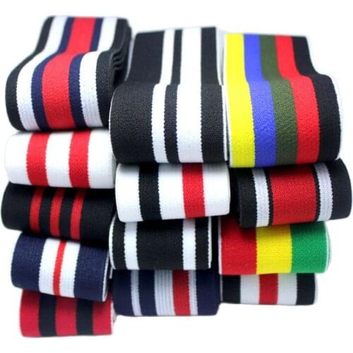 Width of 3.8cm Accessories high quality stripes soft belt rubber band / thicken and soft can be attached to the elastic band