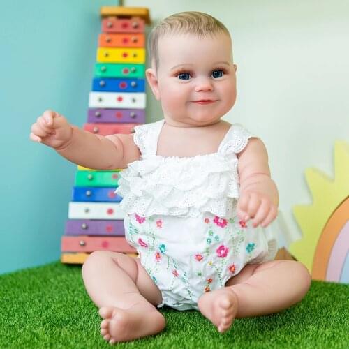 55cm Silicone Reborn Baby Maddie Dolls Bath Toys Kids Doll Toys Birthday Christmas Gift