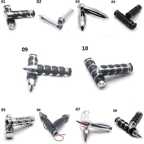 Universal 7/8'' 22mm Motorcycle Handlebar Handle Bar End Hand Grips For Yamaha Suzuki Honda Kawasaki