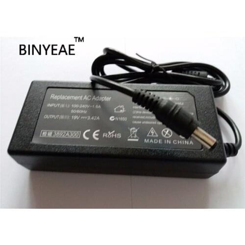 19V 3.42A 65W AC Adapter Battery Charger for Toshiba Satellite A200 A205 A215 c655 l505 C660 L300 L450