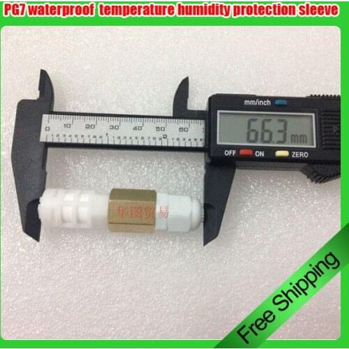 10pcs PE waterproof sensor shell SHT10 SHT11 SHT20 SHT30 PG7 waterproof connector temperature and humidity protective sleeve