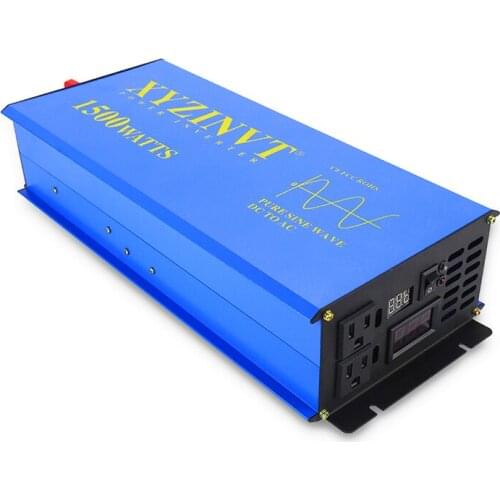 3000W Peak 1500W Solar Panel Inverter 12V 220V Pure Sine Wave Power Inverter Battery Converter 24V/48V DC to 120V/230V/240V AC