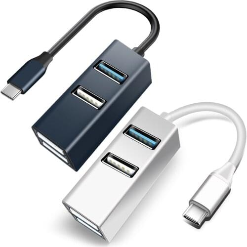 4-Port USB 3.0 HUB High Speed Ultra Slim Data Hub USB Flash Drives for Multi-device Computer Laptop Desktop Adapter
