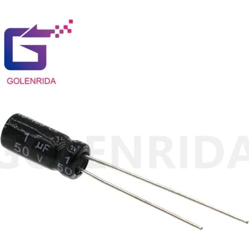 50PCS Electrolytic capacitor 50V1uF 5*11mm aluminum electrolytic capacitor 1uf 50v
