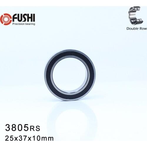 63805 Hybrid Ceramic Bearing 25*37*10 mm 1 PC Double Row Sealed Angular Contact Si3N4 Ball Bearings 3805 RS 3805-2RS