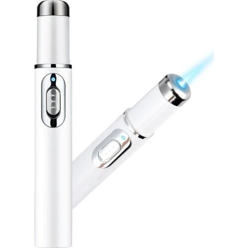 Acne Laser Pen Portable Wrinkle Removal Machine Durable Soft Scar Remover Device Blue Light Therapy Pen Massage Relax KD-7910