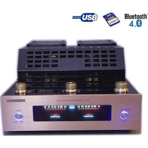 BT-M12 Bluetooth 6K3P Vacuum tube amplifiers with SD USB lossless music player HIFI Stereo AMP audio speaker amplifier