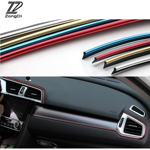 ZD 1X 5M Decoration Strip For Mazda 3 6 cx-5 Jeep renegade wrangler grand cherokee Volvo s60 v40 xc90 accessories