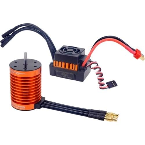 RC Car Part F540 3300KV Waterproof Brushless Motor 60A ESC Combo Set for 1/10 RC Car RC Track