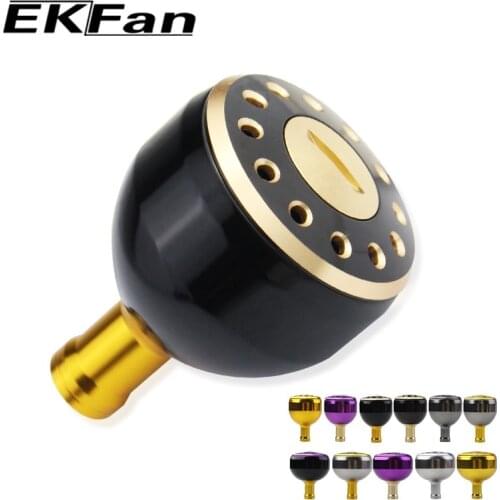 EKfan 2000 & 3000-5000 Series Machined Metal Fishing Reel Handle Knobs Bait Casting Spining Reels Fishing Tackle Accessory