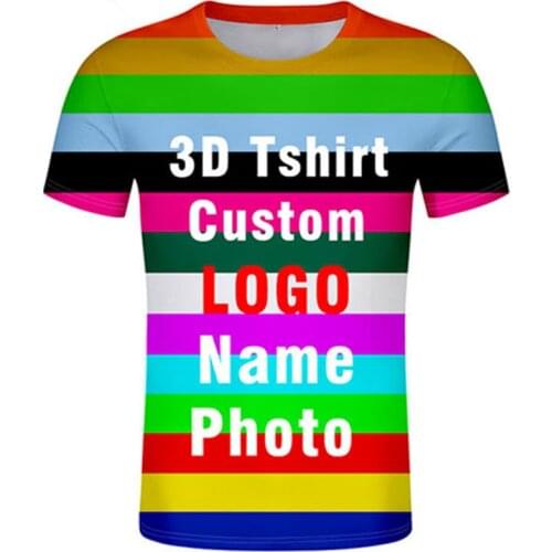 3D tshirt free custom made name number logo text photo t-shirt nation flag country college img team whole body all print clothes