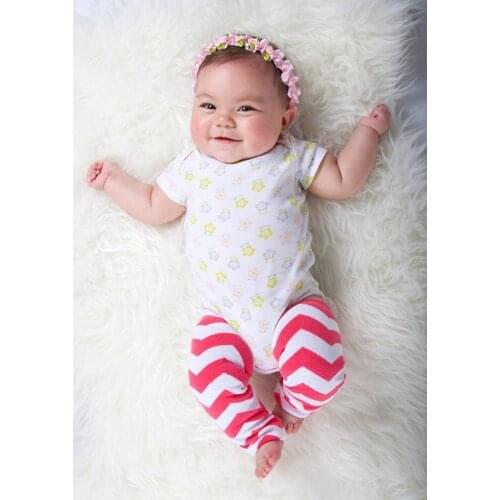 Baby girl zig-zag leg warmers kids boy cotton good quality leggings children colorful stripe crawling socks