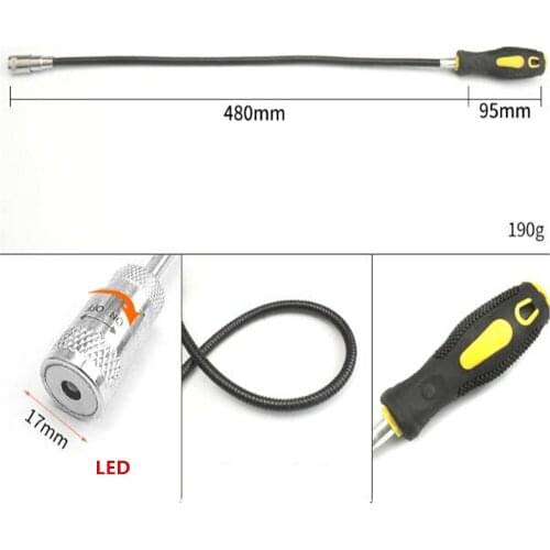 Flexible Telescopic Magnetic Pickup To Lengthen The Household Iron Suction Long Handle Auto Repair Suction Rod