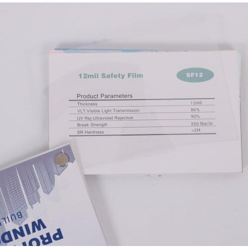 HOHOFILM 10/20/30m 12Mil Safety Window Film Shatter Proof Glass Window Protection Film Security Bank House Office use uv proof