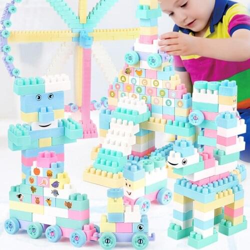 100-300 PCS Big Size Brick Marble Race Run Maze Ball Track DIY Building Blocks Compatible All Brand Block Toys For Children