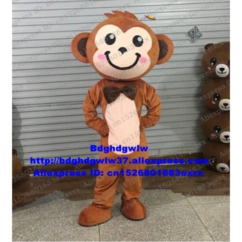Brown Little Monkey Mascot Costume Adult Cartoon Character Outfit Suit Opening And Closing New Style Newest cx4054