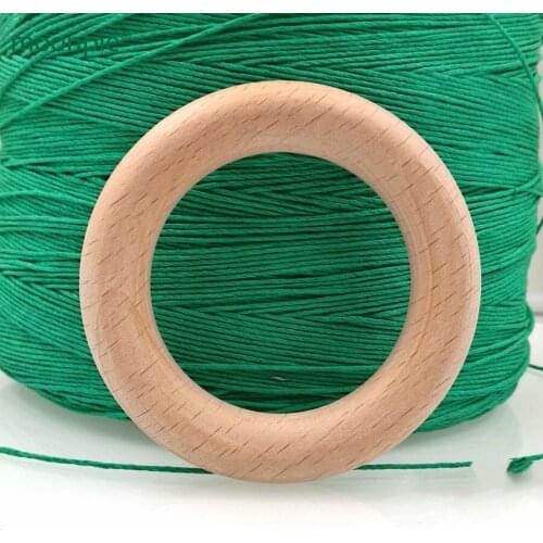 10pcs 80mm DIY Organic beech wooden Ring round rings teether nursing toy smooth 3.1 inch teething toy