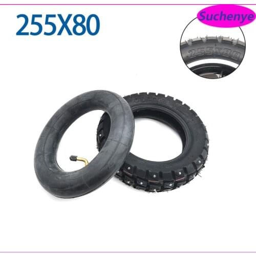 10x3 Inch TUOVT Outer Tire Inner Tube for Electric Scooter Kugoo M4 Pro 255x80 Off-Road Tire 10 inch wheel hub Tire